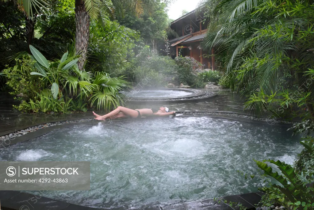 Hot Spring Pool at the Brilliant Resort at Spa in Kunming, Yunnan Province, China