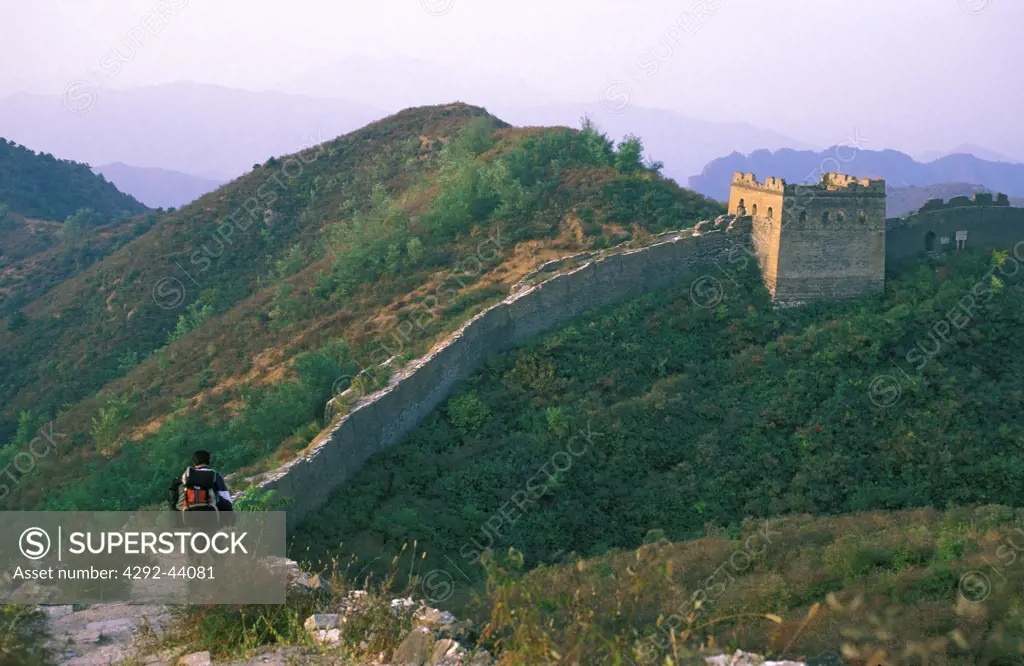 China, Jinshauling, Hiking at the Great Wall