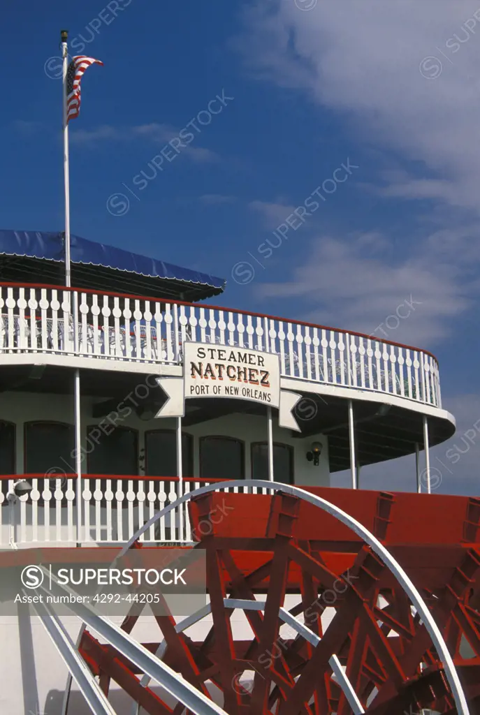 USA, New Orleans.Mississipi River.Steam boat