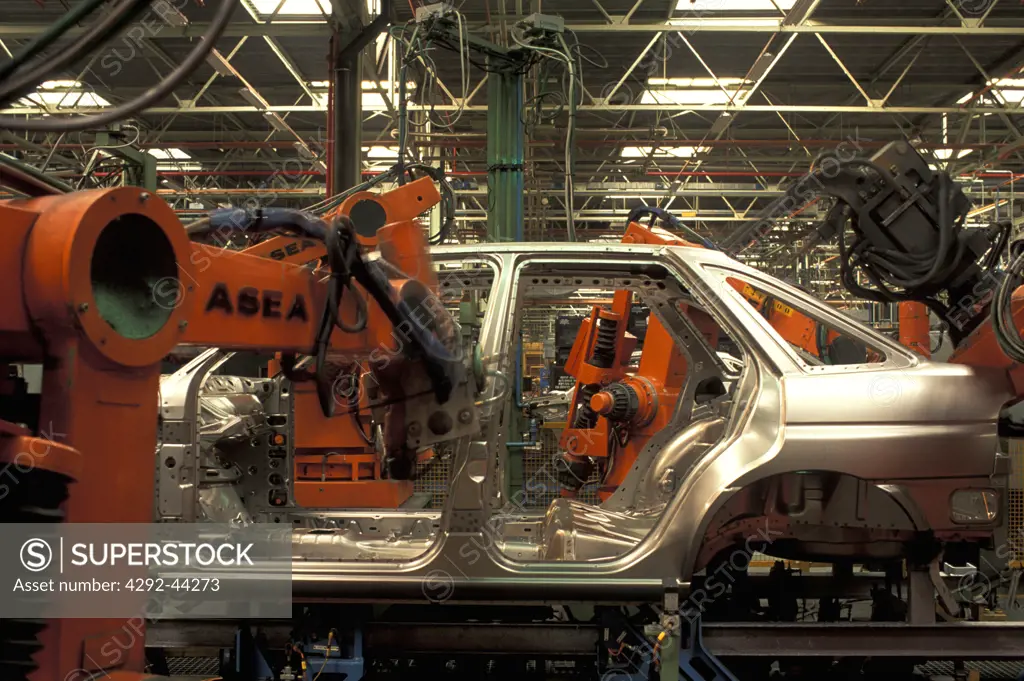 Spain Welding robots, Ford automobile assembly plant, Almussafes, Valencia