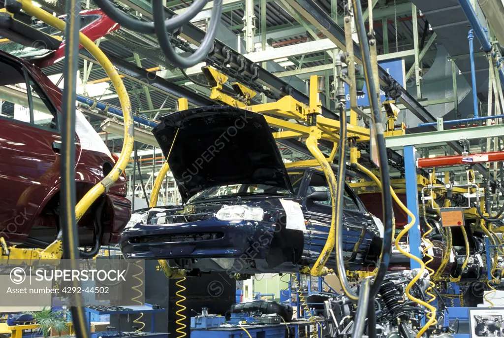 Spain, Valencia: Fiat automobile assembly plant