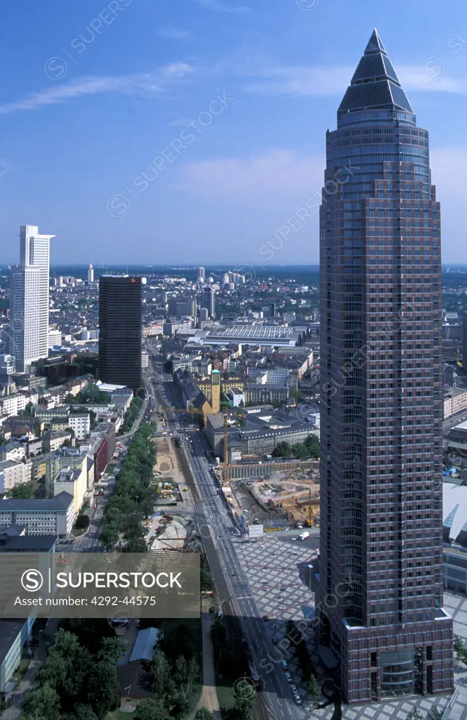 Germany, Hessen, Frankfurt am Main, The Messeturm