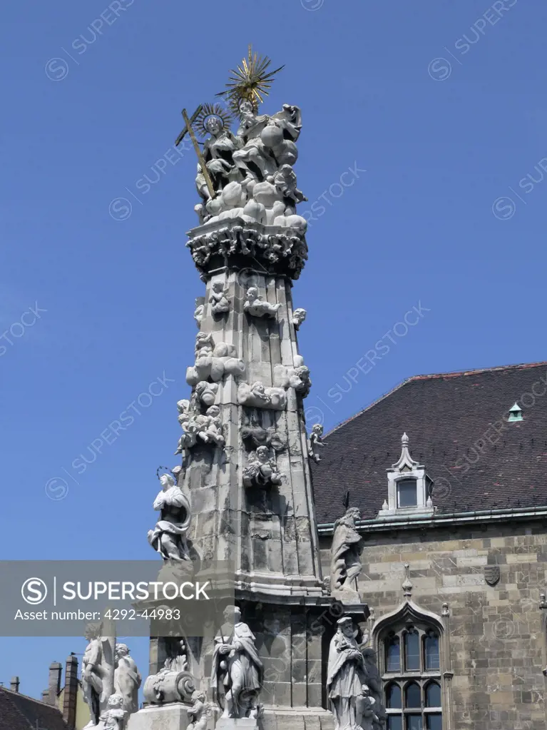 Hungary, Budapest, The Trinity Column