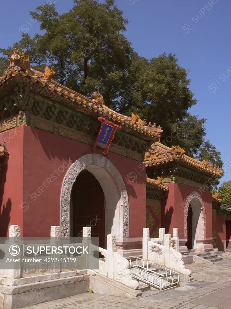 China Beijing, Beihai Park, temple