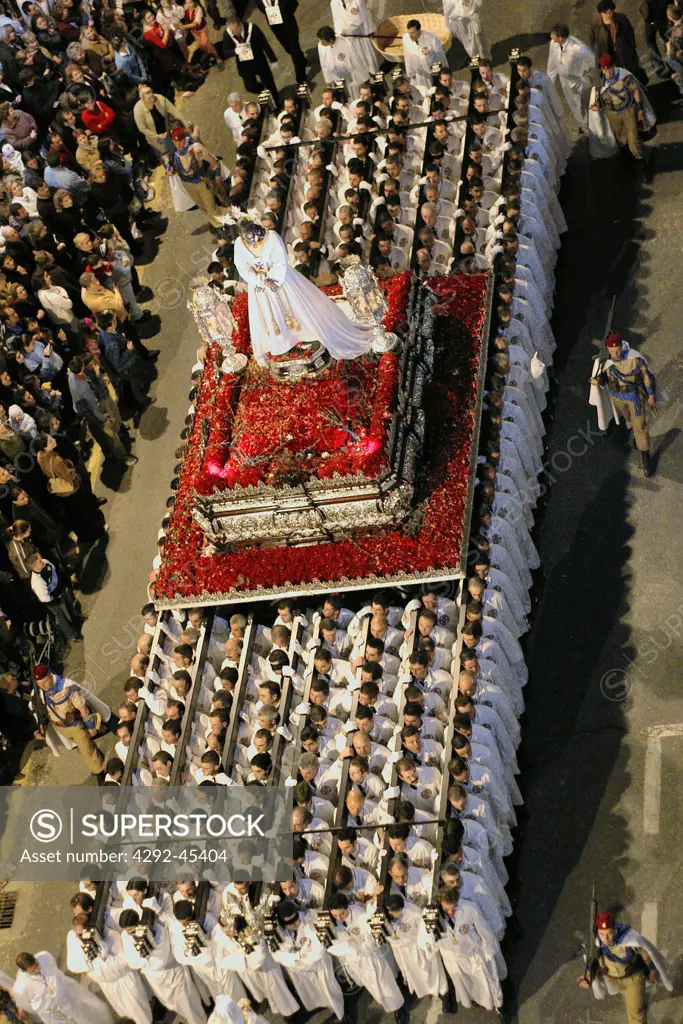 The Holy Week procession, Málaga, Spain