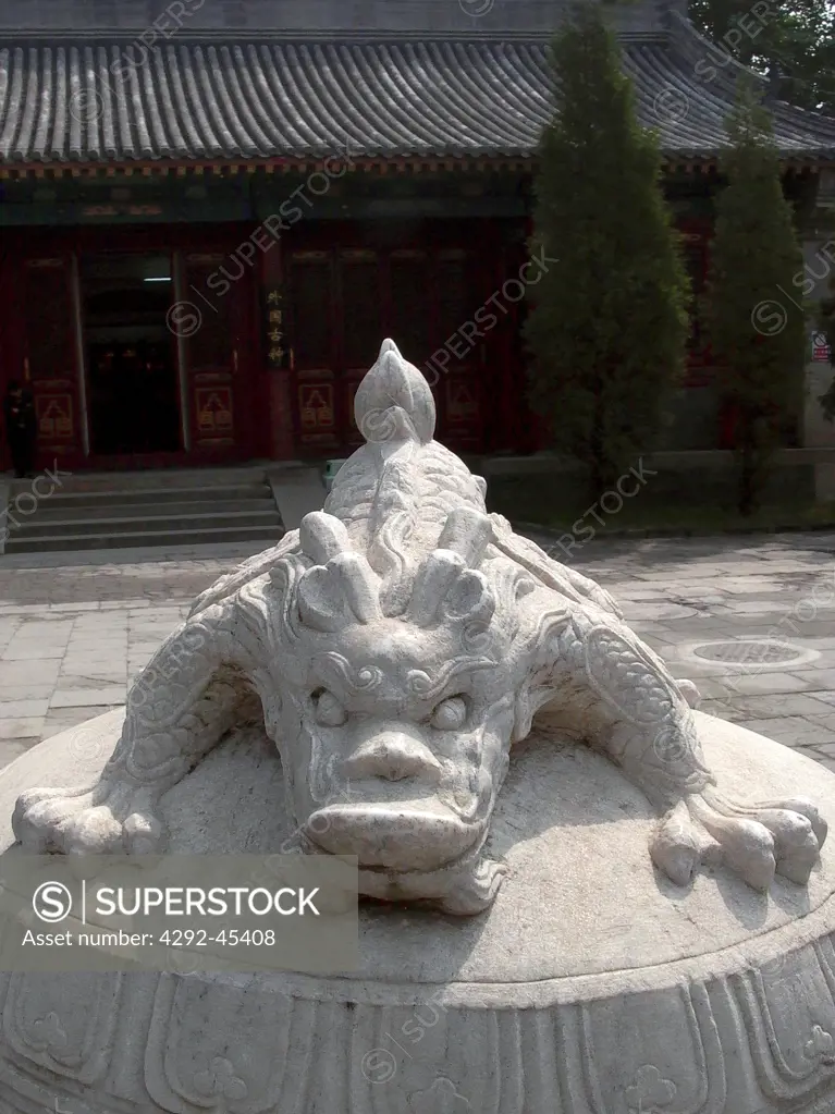Dragon detail, Da Zhong Si Temple, BeijingP.R., China