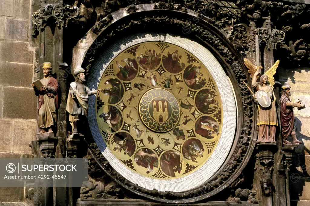 Czech Republic, Prague. Astronomical Clock, The Old Town Square