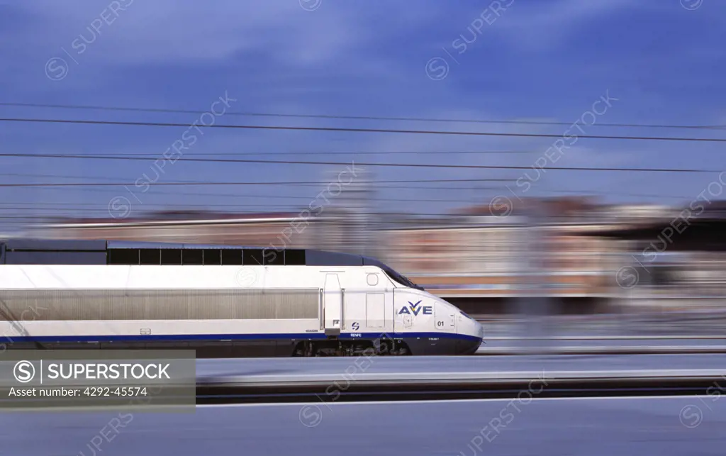 Spain, the high speed train, the AVE,