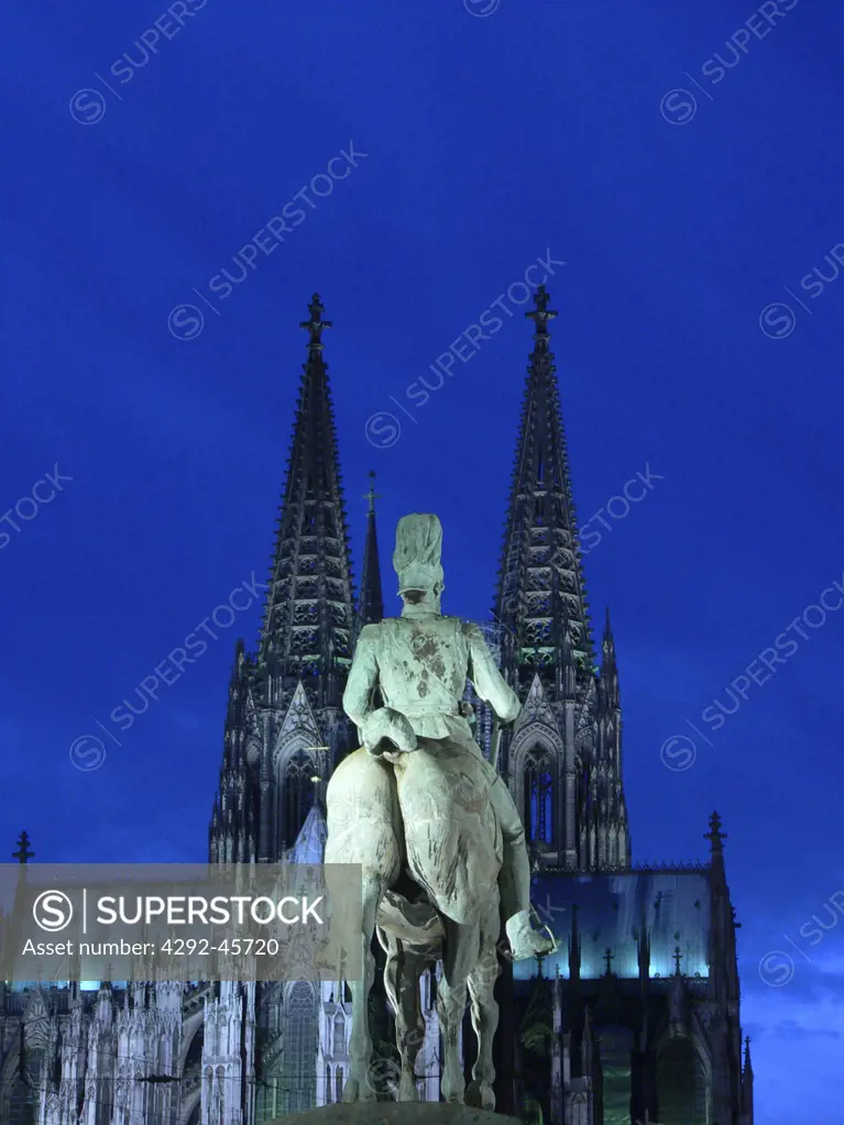 Cathedral in the evening, Cologne, North Rhine-Westphalia, Germany