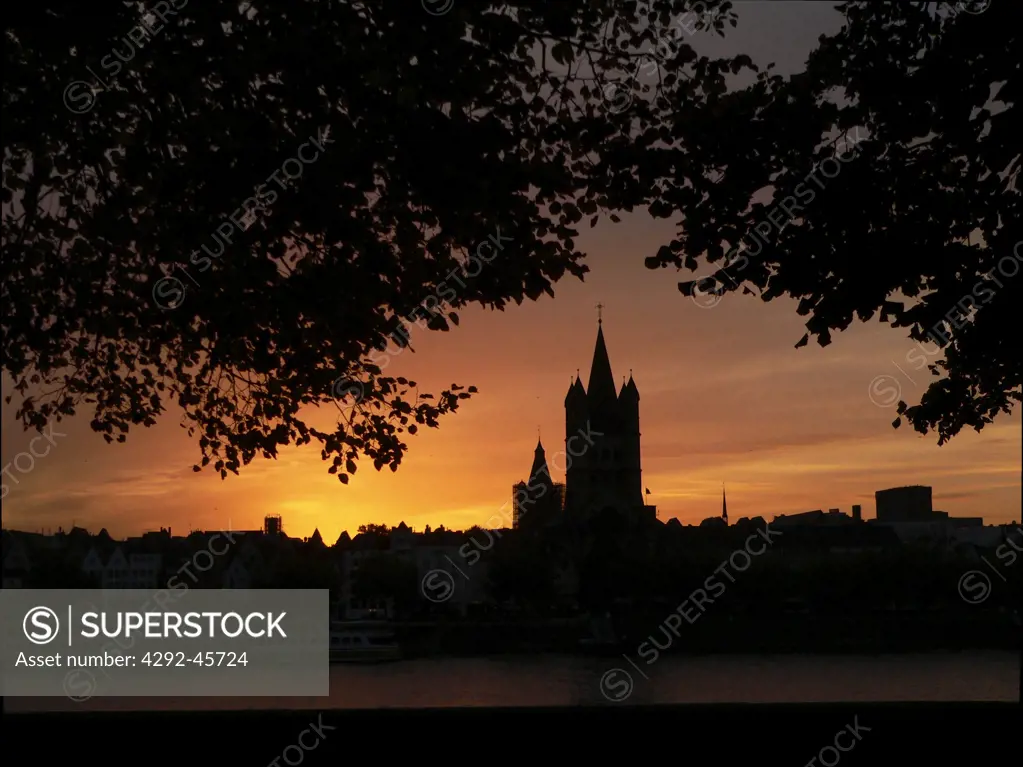 Sunset, St Michael Church,Cologne, Germany