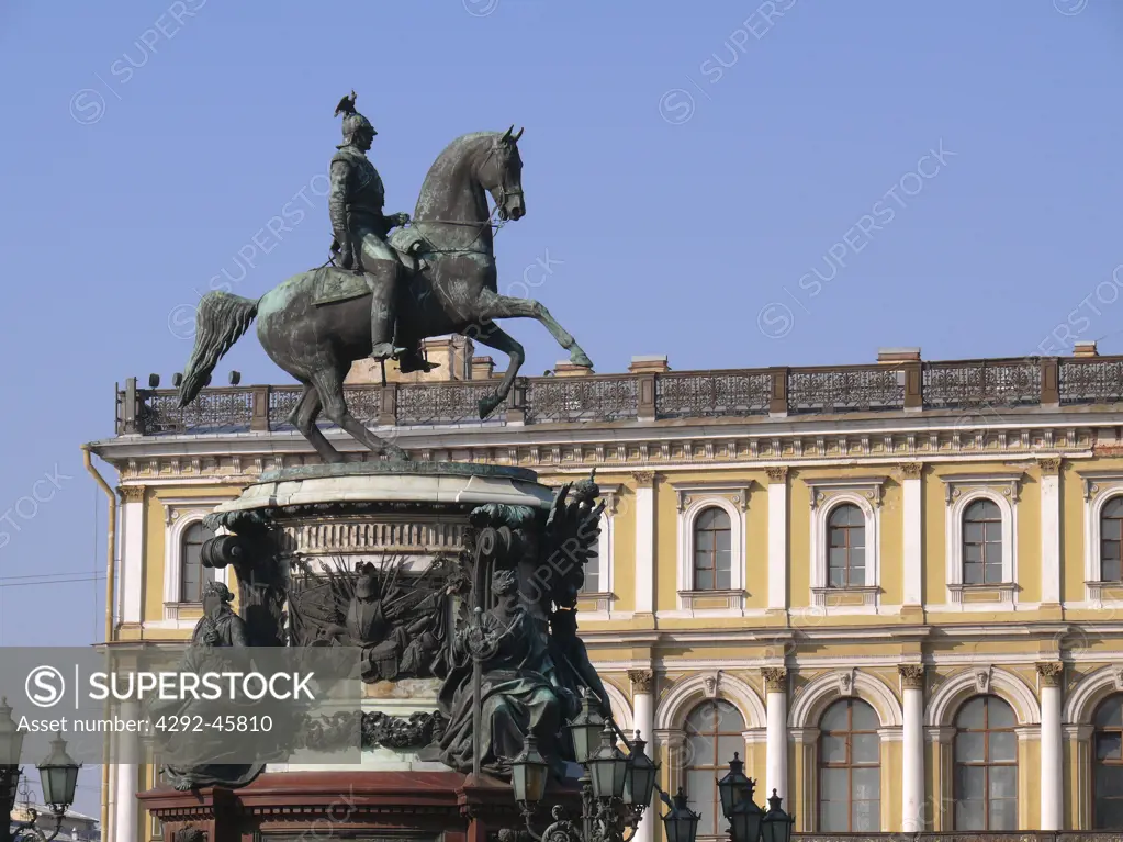 Nicholas I. Monument, St. Isaac's Square, St. Petersburg, Russia