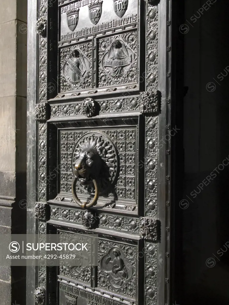 Cologne, Germany. Door of the cathedral