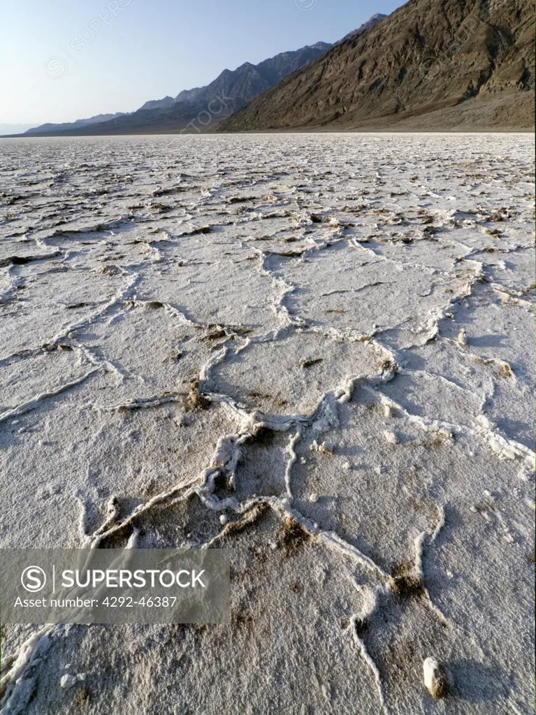 Usa, California, Death Valley National Park, Badwater salt flats