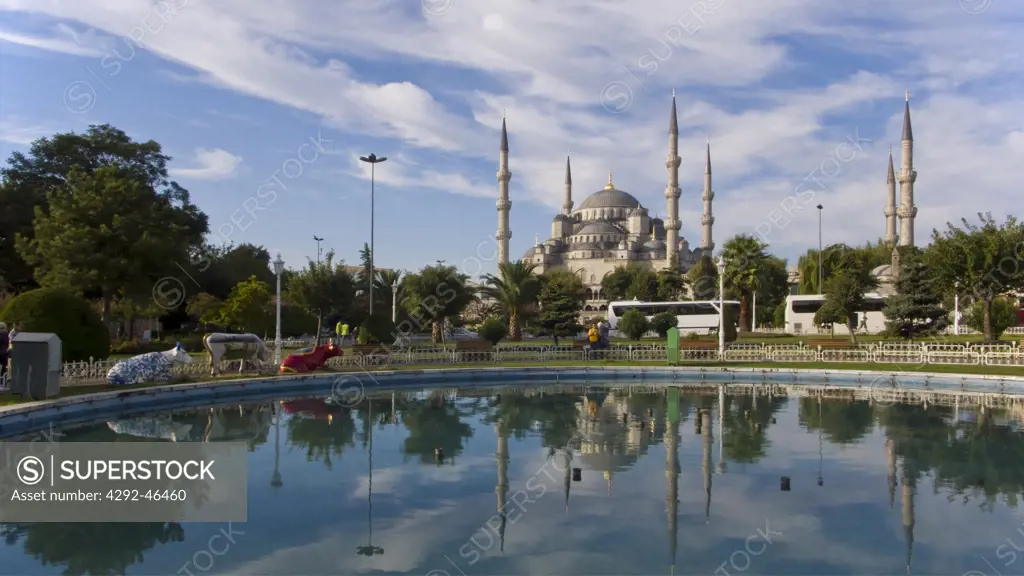 Turkey, Istanbul, Sultanhamet Mosque, Blue Mosque