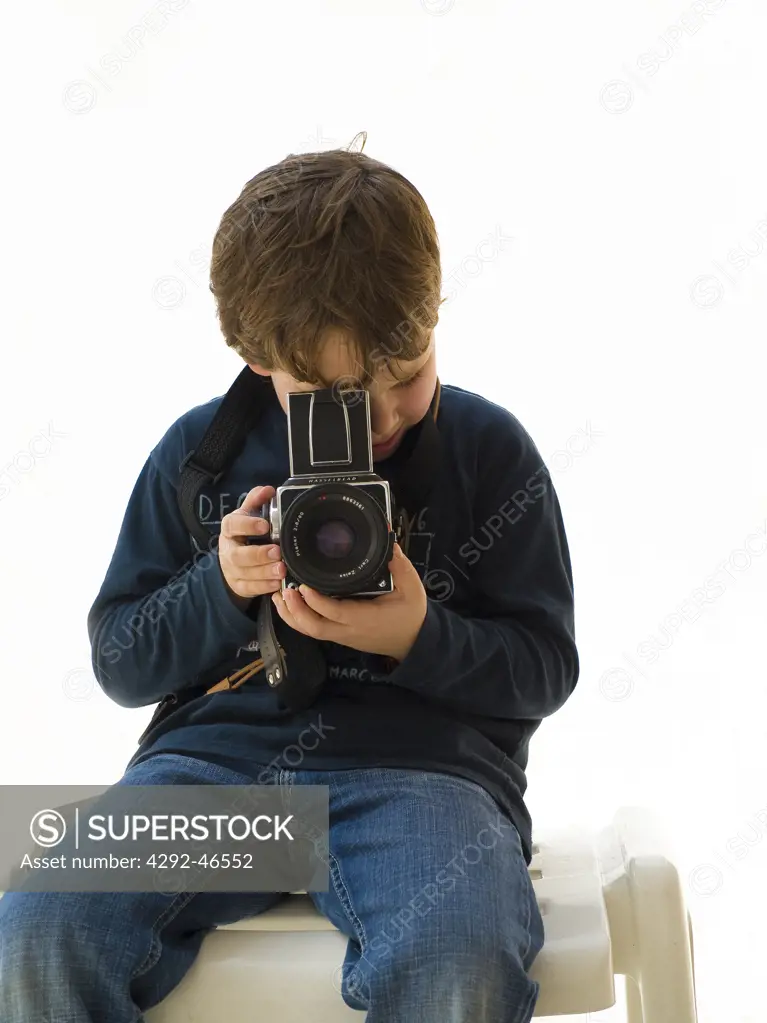 Child taking photos