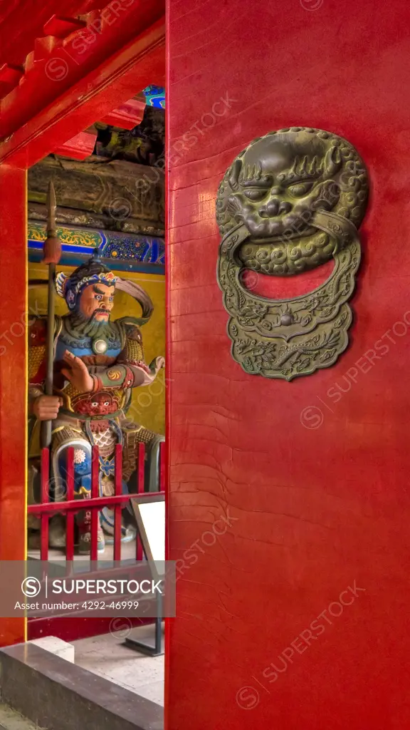 China, Beijing, Dongyue Temple, Heavenly King Altar, Doorknocker