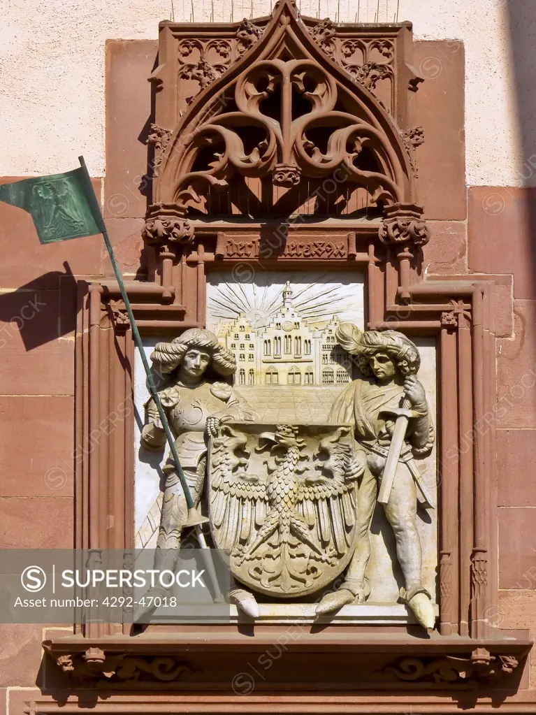 Germany, Frankfurt am Main, The Roemer, The City Hall, Coat of Arms