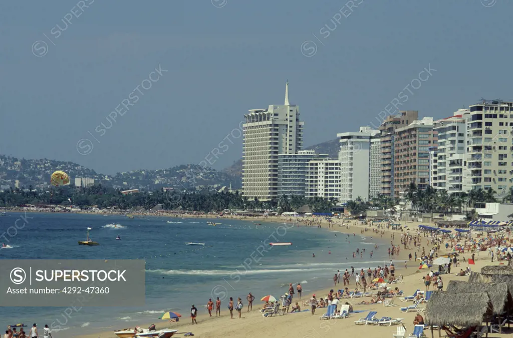 Mexico, Acapulco. Condesa beach, hotels