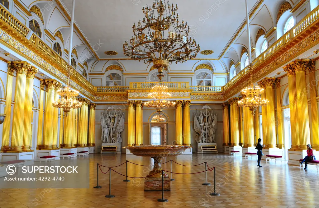 Russia, St.Petersburg, the Armorial Hall of the Winter Palace