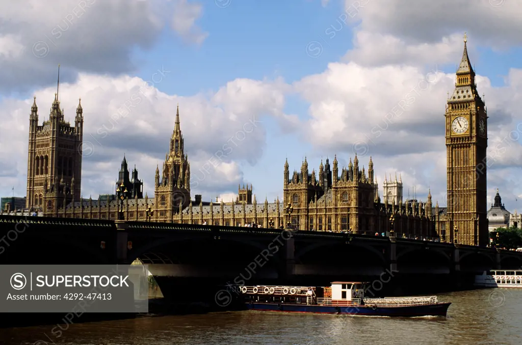 UK, England, London, Big Ben and the Parliament