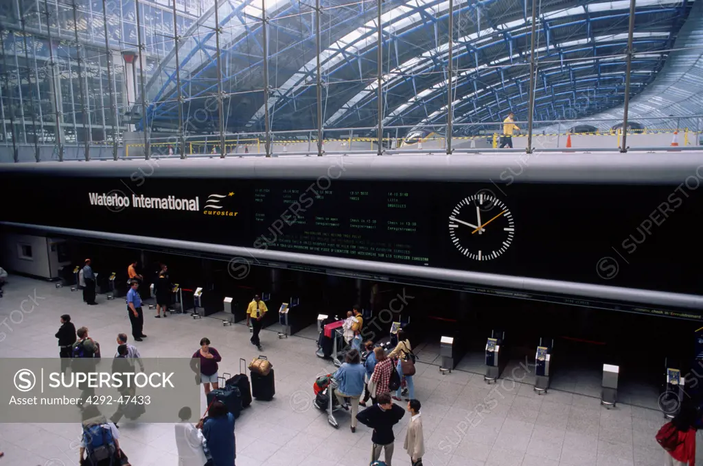 Eurotunnel train, Waterloo Station, London, England, UK