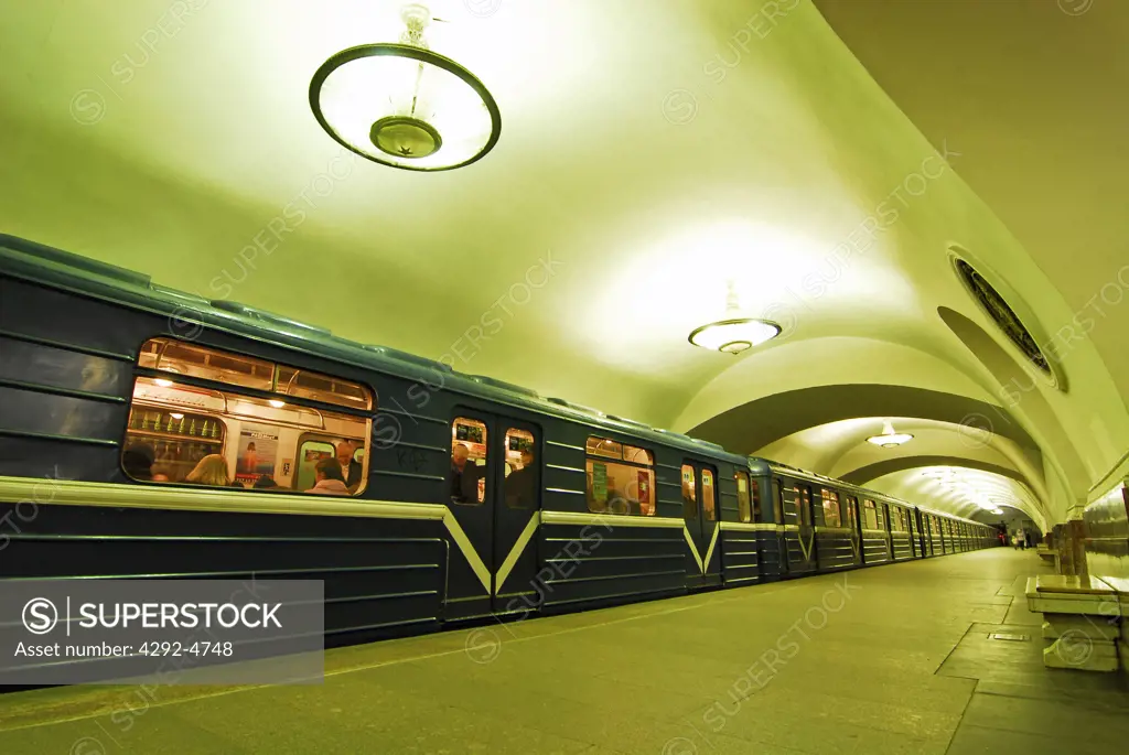 Russia, St Petersburg underground Metro