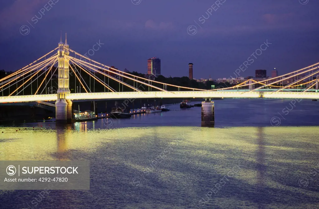 England, London, Albert Bridge