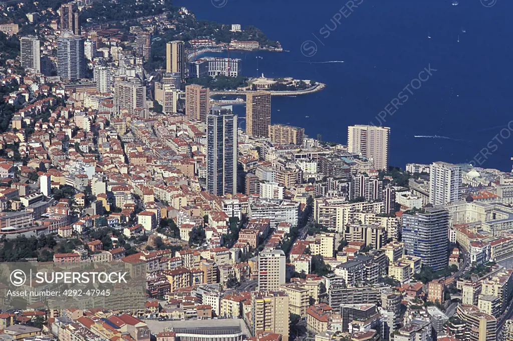 France, The French Riviera, view of Montecarlo