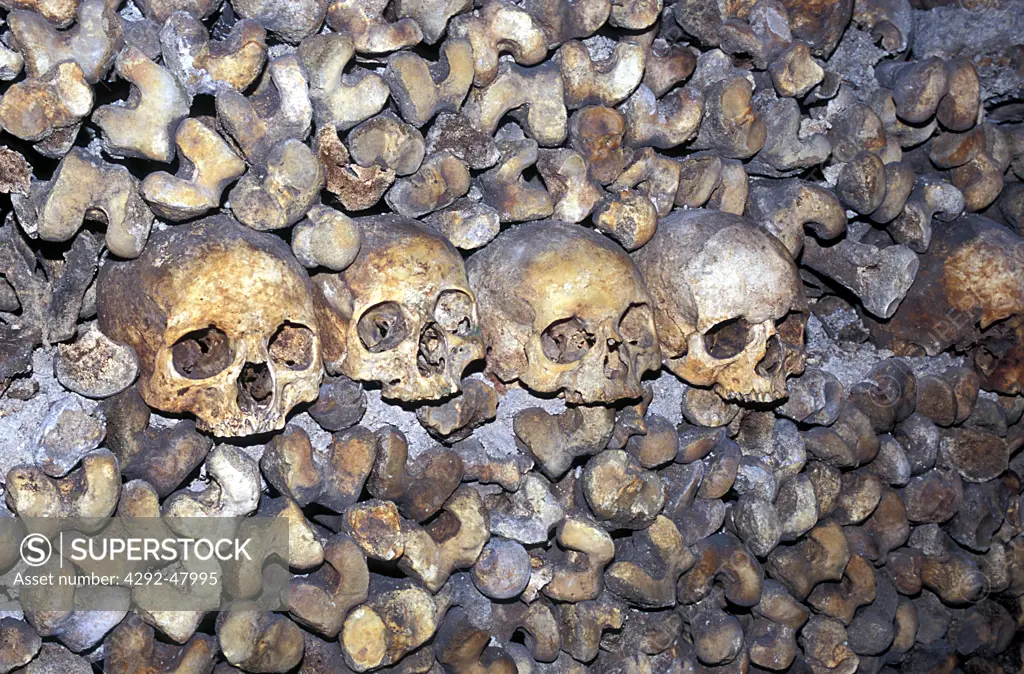 France, Paris, the catacombs
