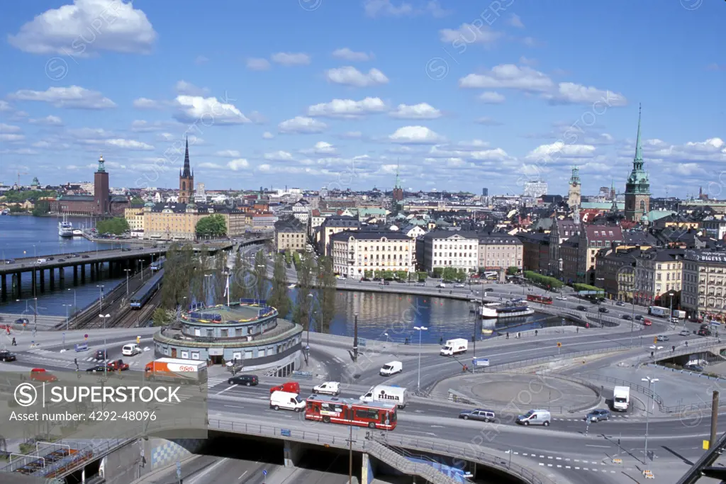Europe, Sweden, Stockholm, Slussen intersection