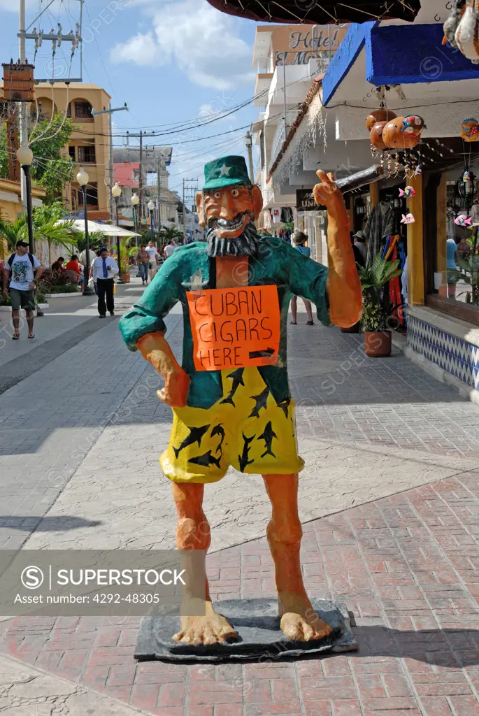 Fidel Statue, Cigar Store sign