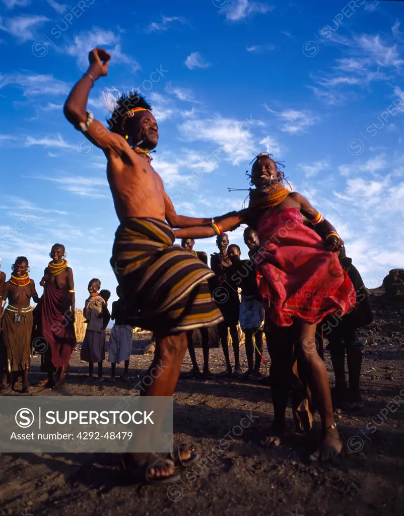 Africa, Kenya, Turkana dance