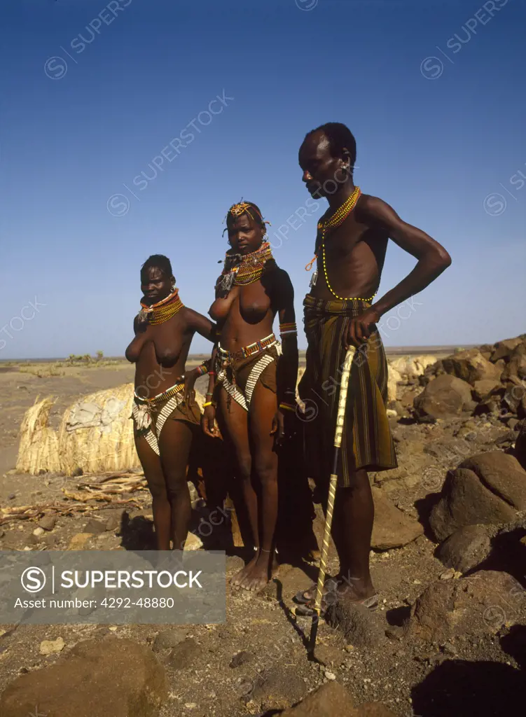 Africa, Kenya: Turkana tribe people