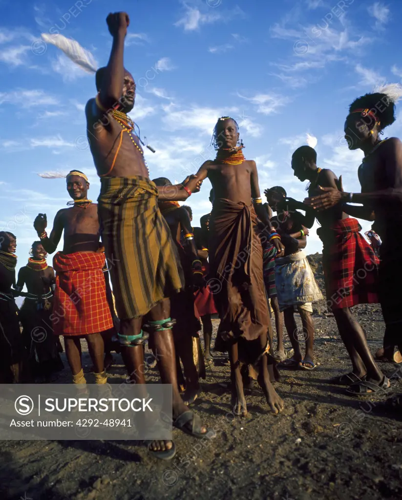 Africa, Kenya, Turkana dance