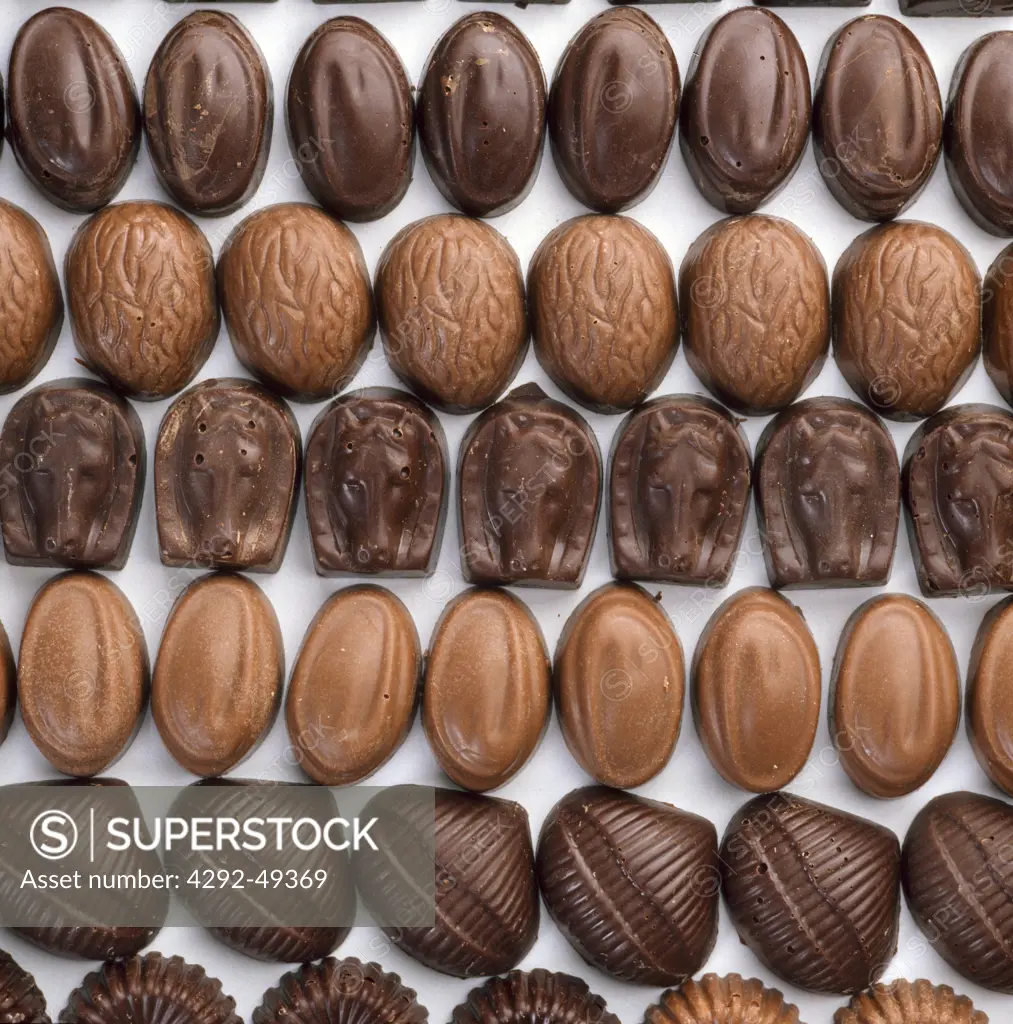 Assortment of chocolate sweets