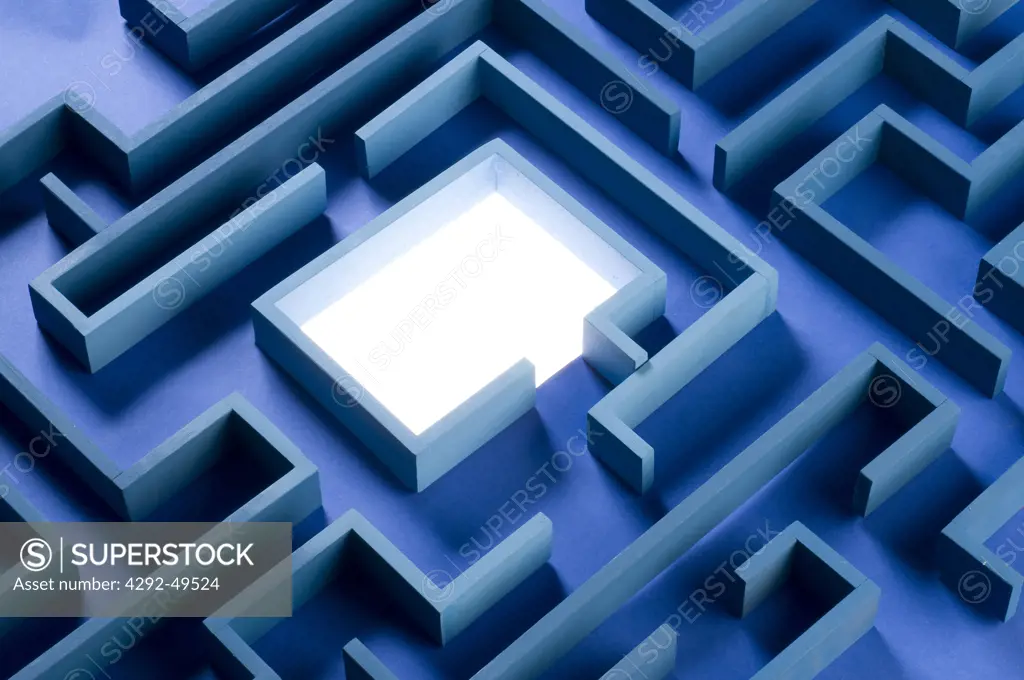 Close-up of maze