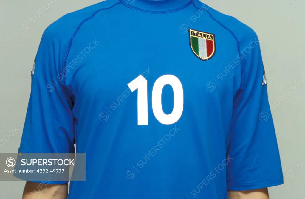 Italian soccer team official strip