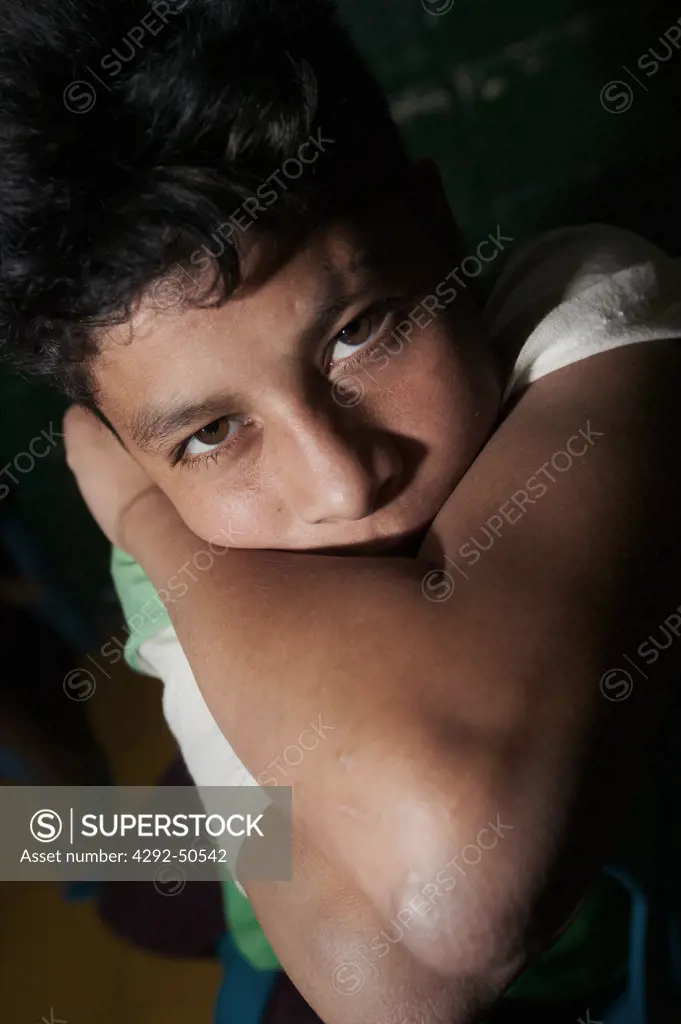 Hispan teenage boy portrait