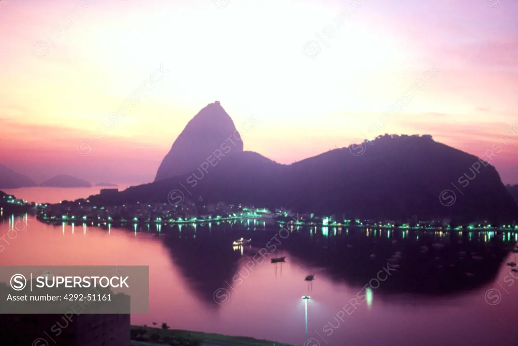 Sugar Loaf at sunset, Rio de Janeiro, Brazil