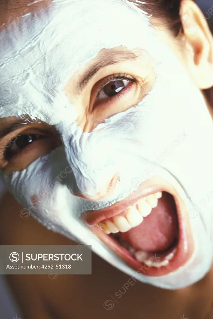 woman with face mask