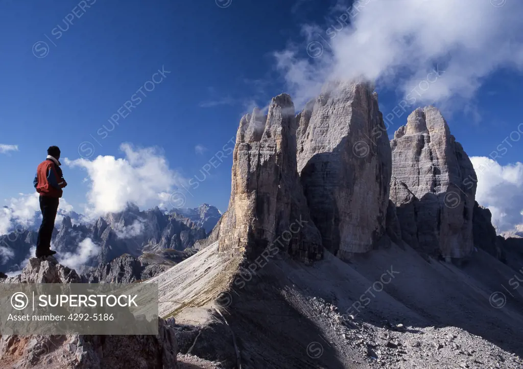 Italy, Veneto, Tre Cime di Lavaredo, Mountains
