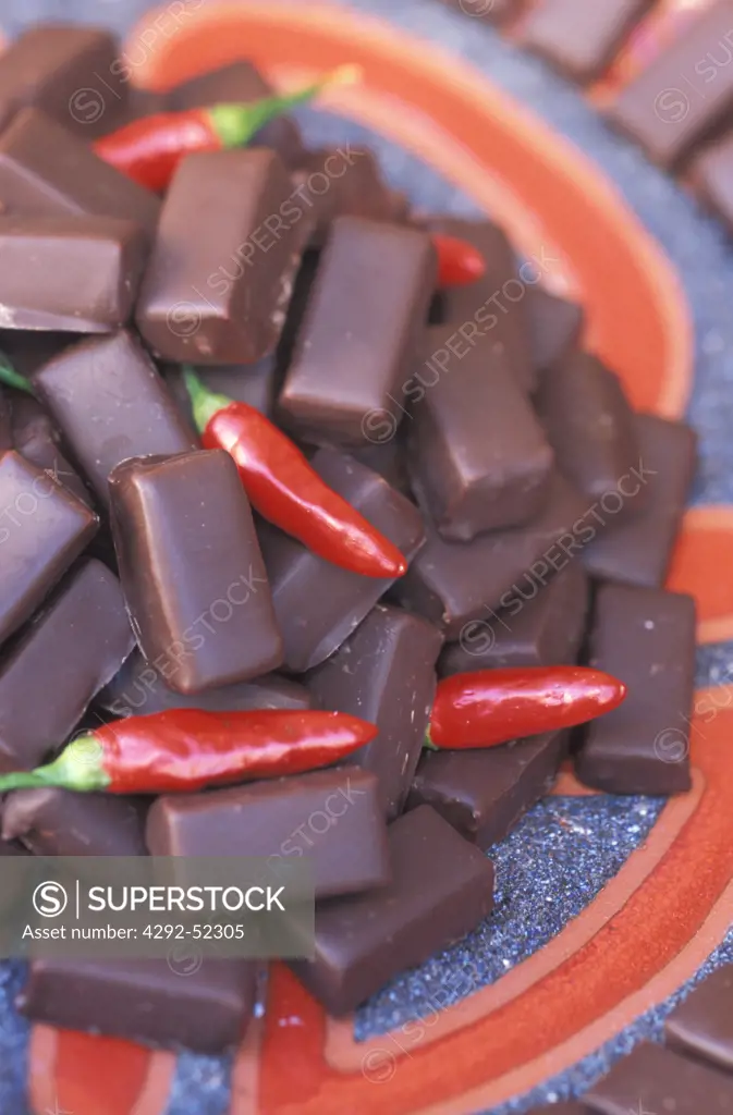 Chili pepper chocolates