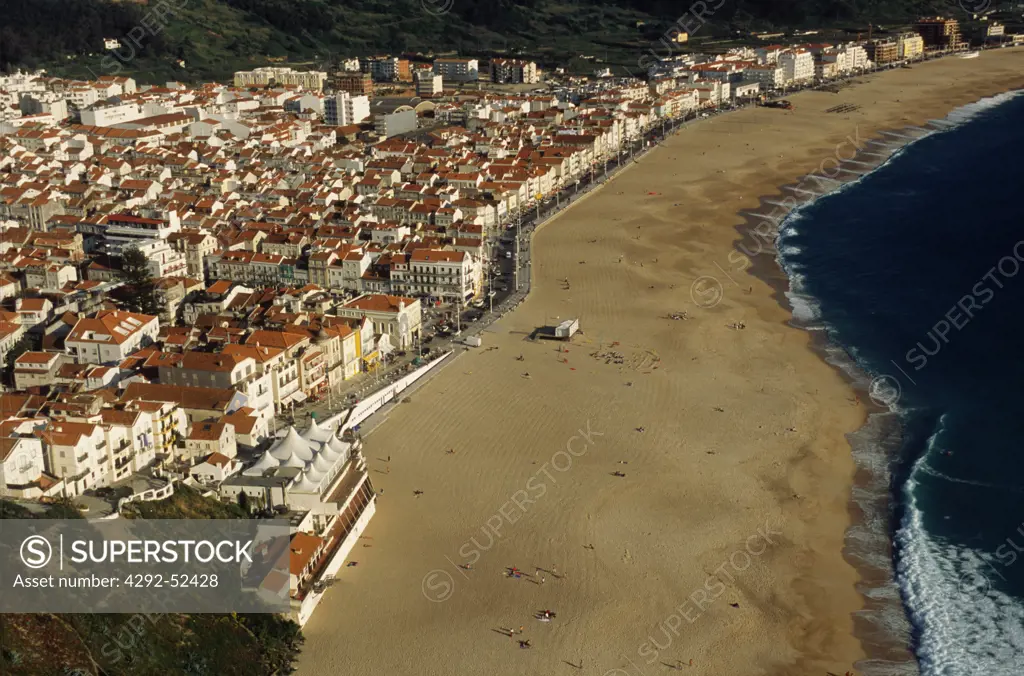 Portugal, Leiria, Nazaré. Panoramic view