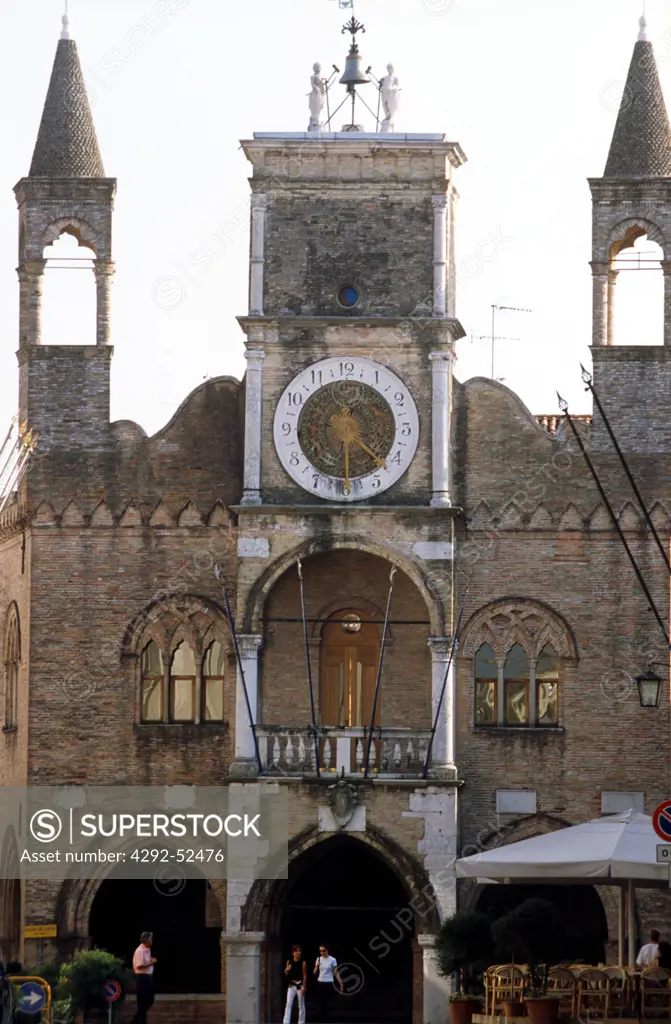 Italy, Friuli, Pordenone, The townhall in Vittorio Emanuele street