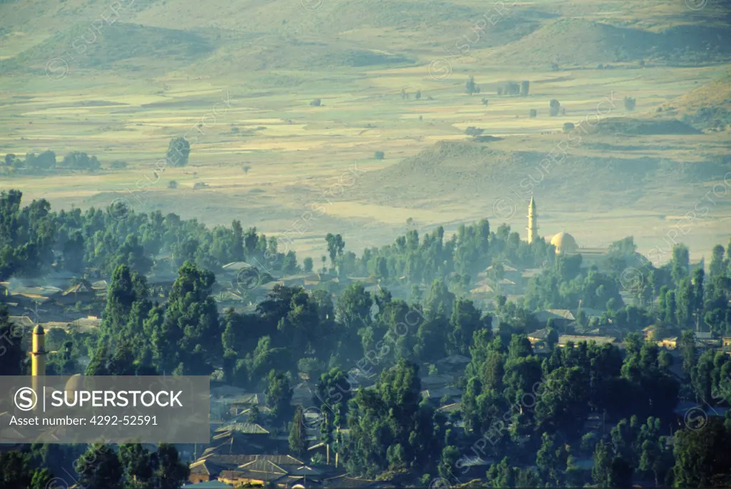 Ethiopia, view of Gordar village