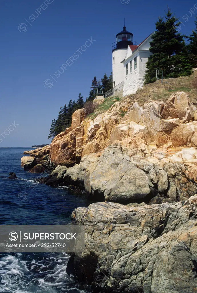 USA, Maine, Bass harbour Lighthouse, Acadia National Park