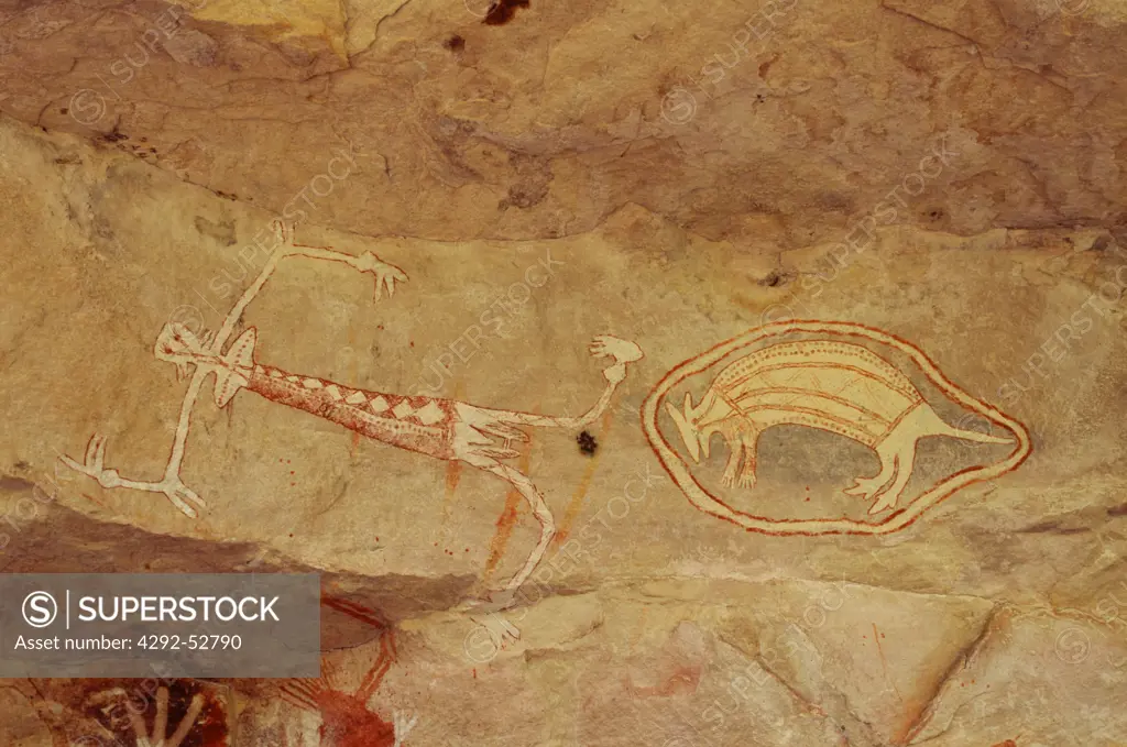 Australia, Northern Territory, aboriginal rock painting