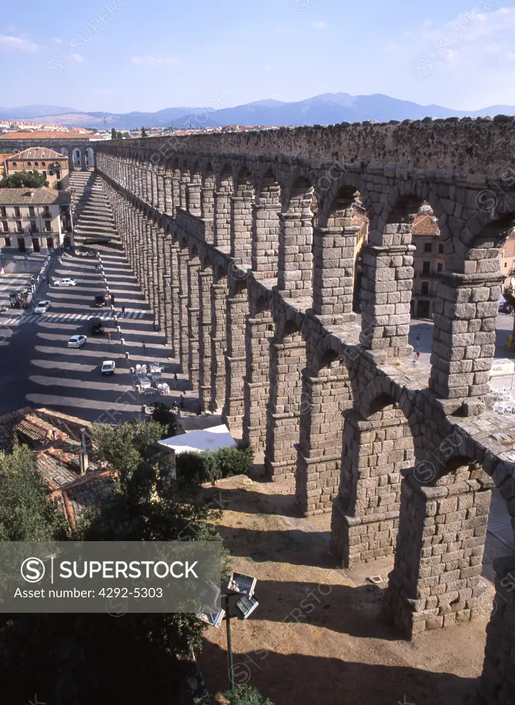 Spain, Castilla y LeonSegovia, roman aqueduct