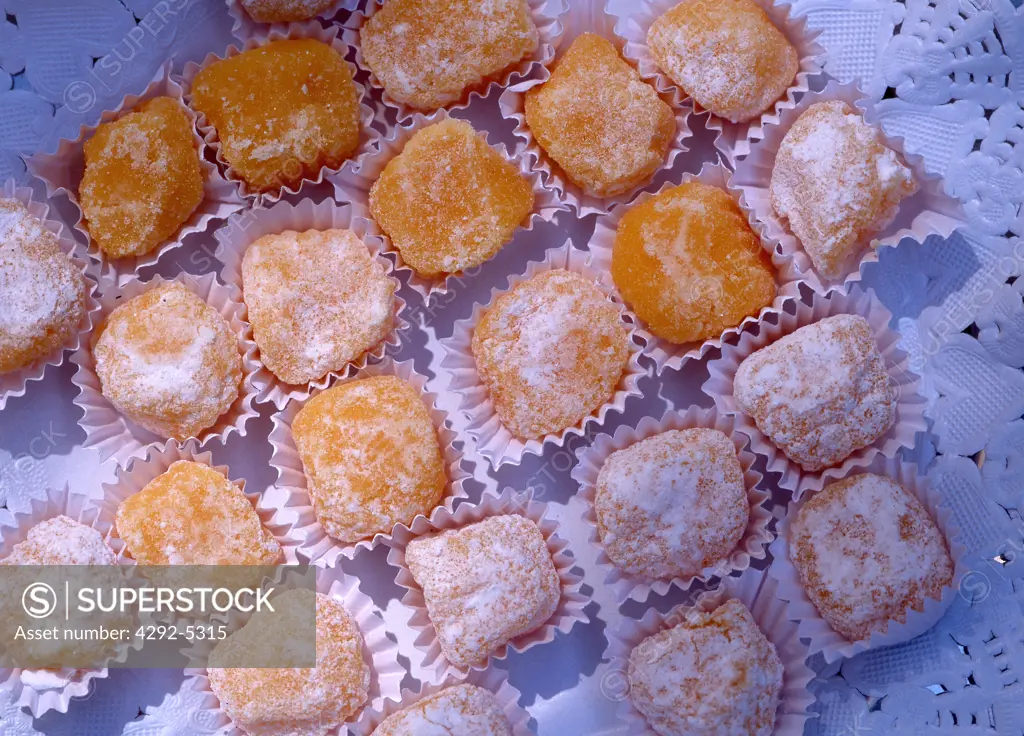 Spain, Castilla y Leon, Avila, typical sweets called Yemas de Santa Teresa