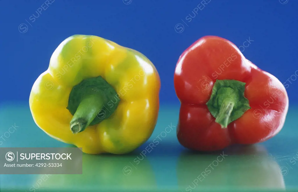 Red and yellow peppers